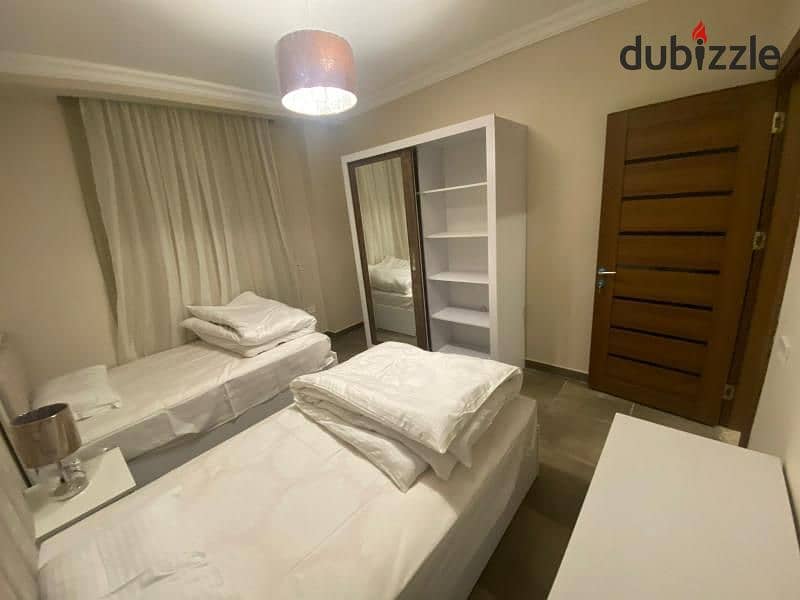 Furnished apartment for rent, 16th District, Sheikh Zayed, ultra modern finishing, With air-conditioned 9