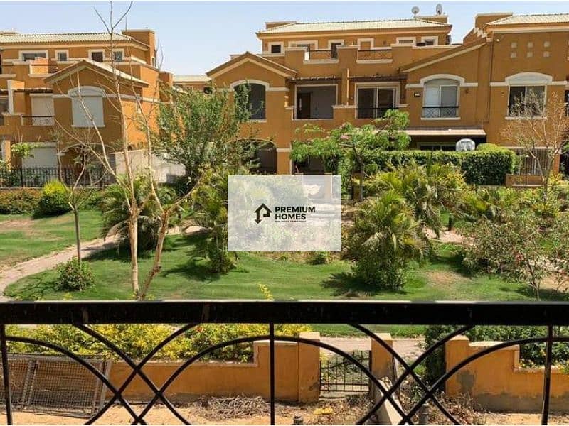 Townhouse for sale, immediate delivery, clear view, in Diyar Park Compound, New Cairo 2