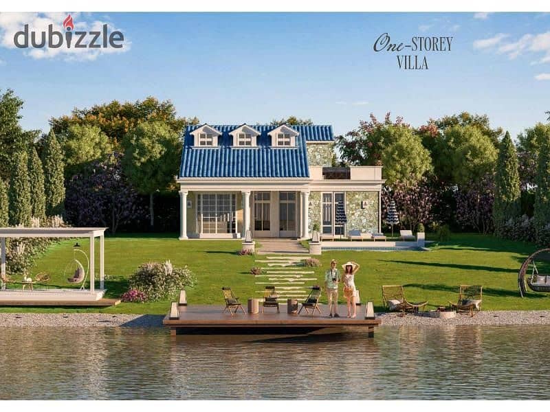 فيلا lake house مستقلة للبيع سعر للونش مشروع ماونتن فيو كمبوند كينجز واي 6 اكتوبر بجوار تشيل اوت قسط 9سنوات 4