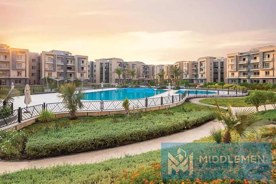 apartment 162 m with garden 200 m Finished high super ultra View pool   ready to move in galleria moon valley 6