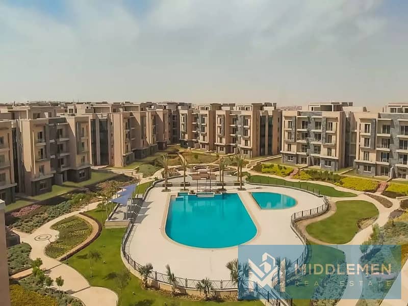 apartment 162 m with garden 200 m Finished high super ultra View pool   ready to move in galleria moon valley 9