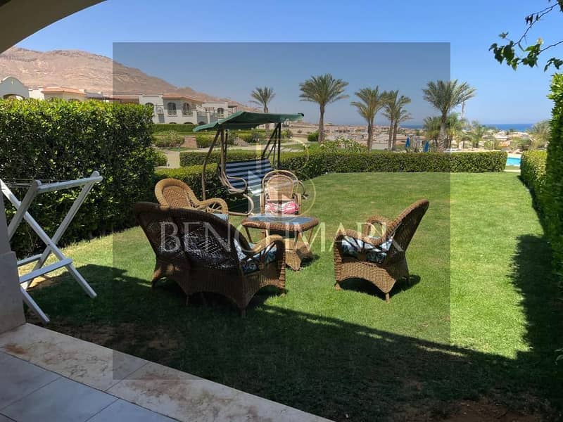 Chalet 120m with Garden 60m for sale in La Vista 6 Ain Sokhna fully finished and immediate delivery ready for inspection, 5 km after porto sokhna 17