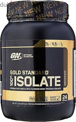 Gold Standard 100% Isolate, 25 Grams of Protein.   24 Servings (744 G