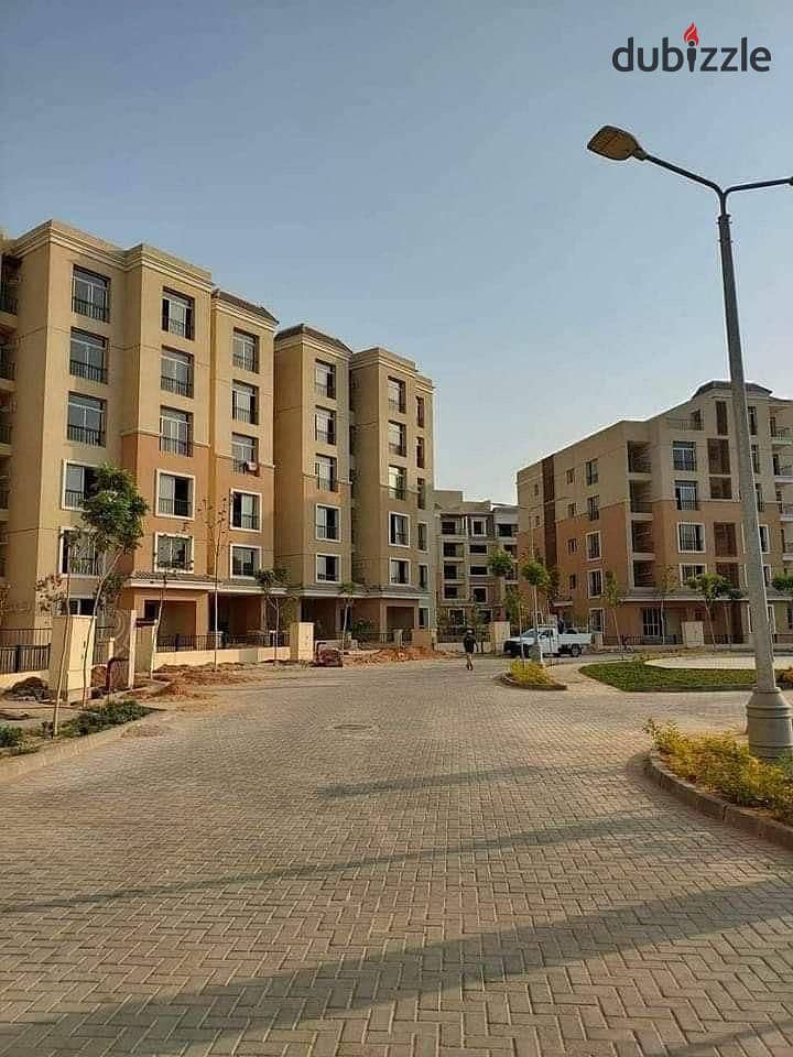 مطلوب كاش 420,000 الف فقط شقة 155 متر في كمبوند سراي - Sarai New Cairo امام الشروق علي طريق السويس مباشرة وبجوار مدينتي 1