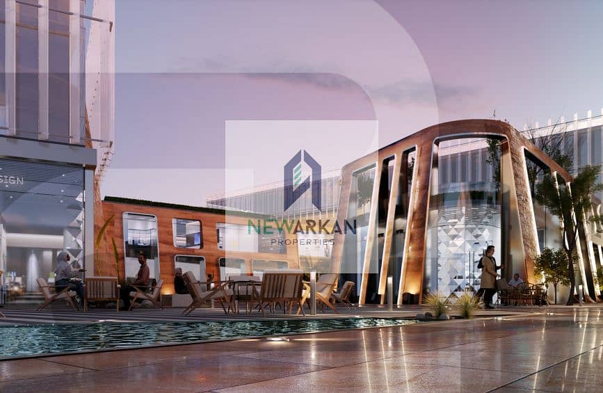 Office for sale in unique mall on Waslet Dahshur Sheikh Zayed, with lowest down payment and instalments for the longest period without interest 1