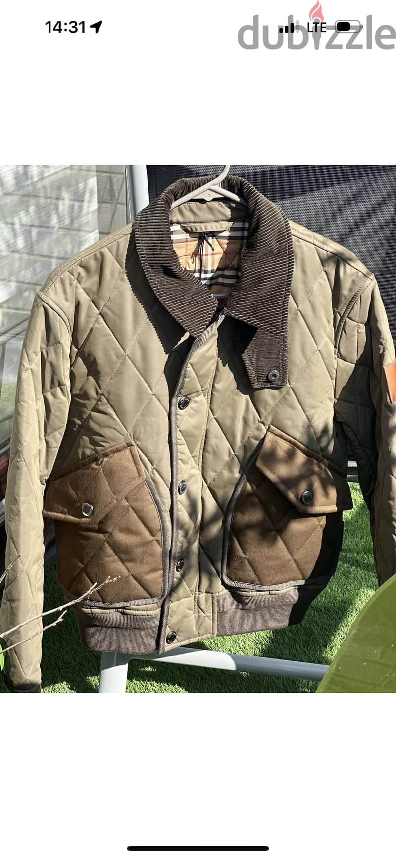 Olive Green Burberry Jacket ( New ) 1