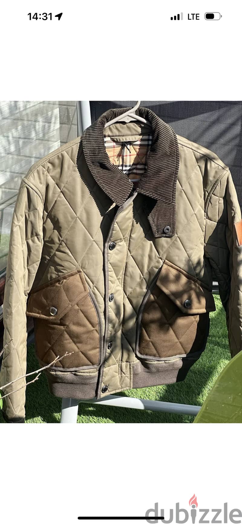 Olive Green Burberry Jacket ( New ) 13