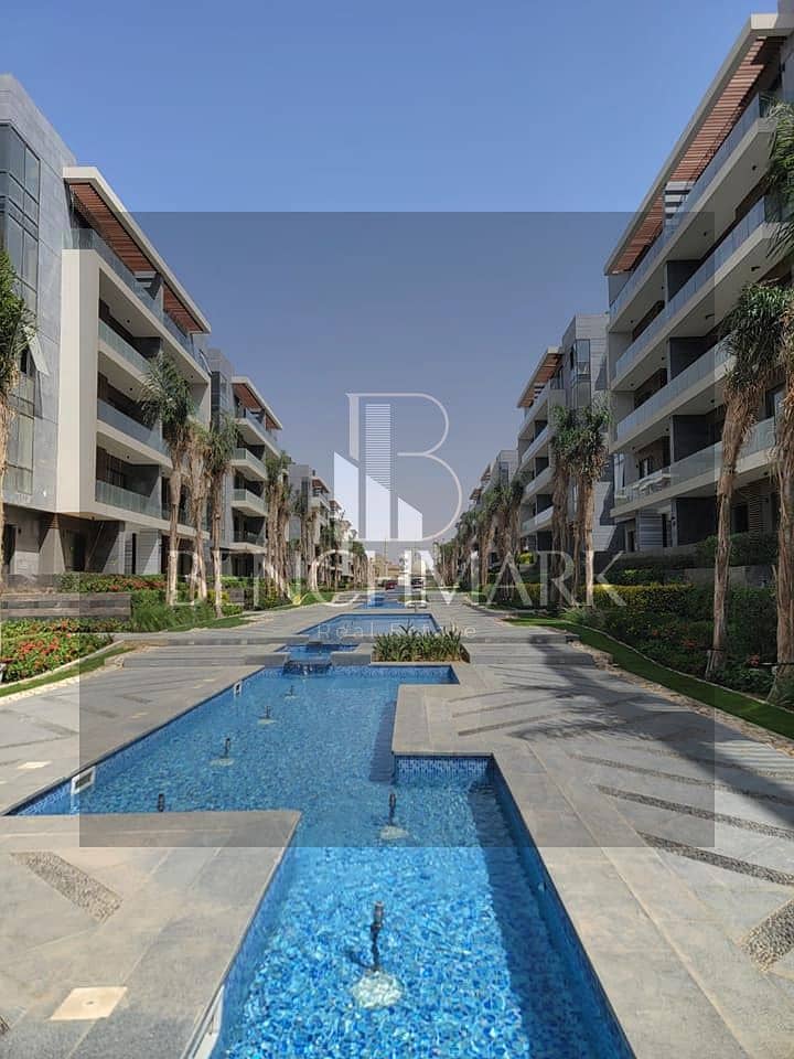 Typical apartment 200m for sale in La Vista El Patio Oro compound the heart of the Fifth Settlement New Cairo in installments over 6 years 14