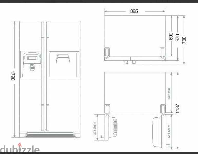 SMEG  ثلاجة سميج الايطالية  side by side fridge / freezer 8