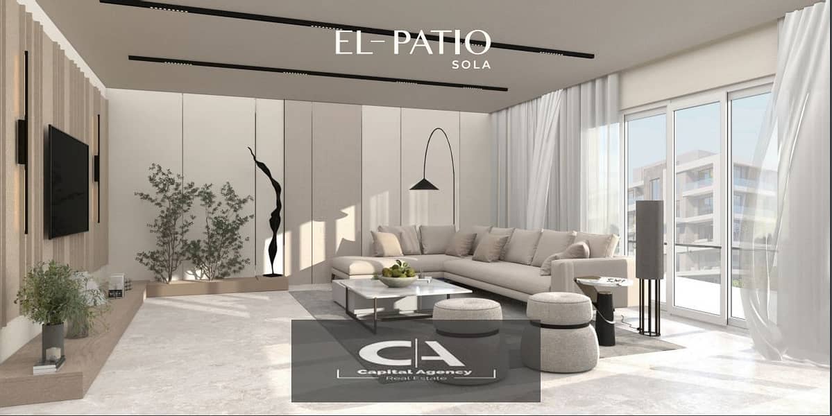 Apartment for sale in El Patio Sola Compound in Shorouk - No down payment 0% - Special cash discount 25% - Prime location 1