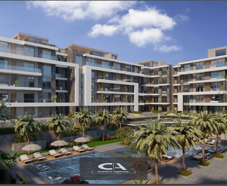 Apartment for sale in El Patio Sola Compound in Shorouk - No down payment 0% - Special cash discount 25% - Prime location 7