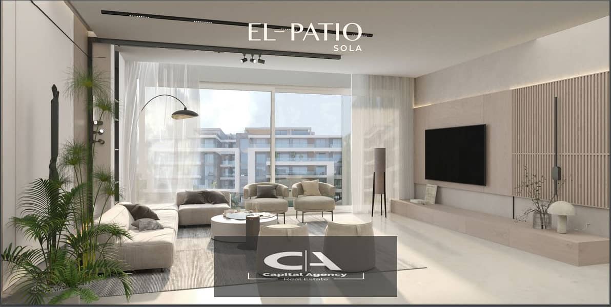 Apartment for sale in El Patio Sola Compound in Shorouk - No down payment 0% - Special cash discount 25% - Prime location 9