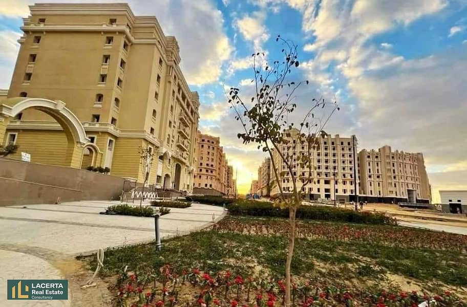 apartment in garden city new capital R5  behind capital heights and LA vista city  near al maqsed compound 7