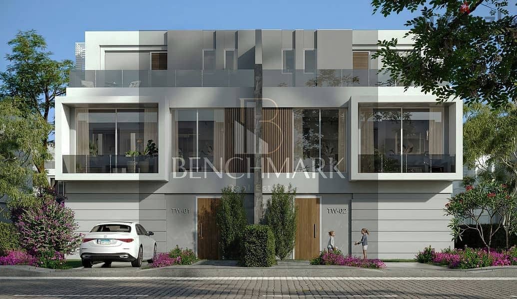 Town House villa 200m for sale in La Vista El Patio Vera Compound, New Sheikh Zayed City, directly behind Levi’s Compound in installments over 7 years 8