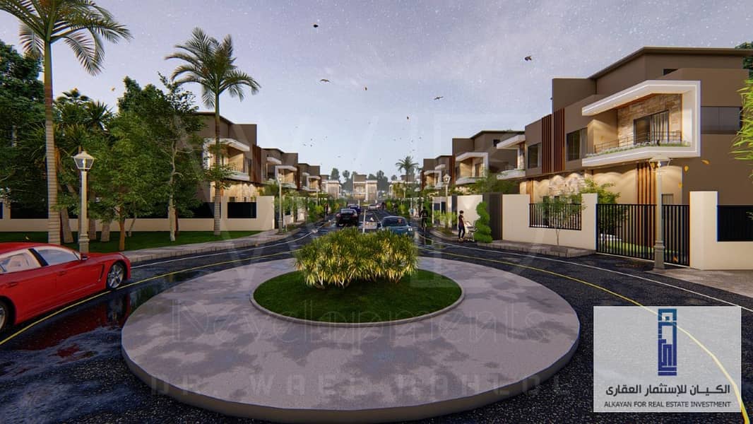 Own your luxury villa with only 10% down payment and installments up to 7 years in Palm Valley 2 Compound 4