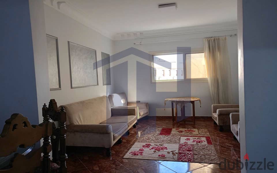 Furnished apartment for rent, 100 m, El Shatby (Port Said Street - steps from the sea 1