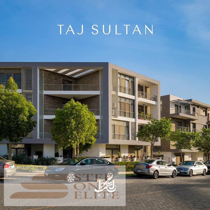 Apartment for sale 208sqm in Taj City Compound, with a distinguished location on the Suez Road and a link to the Ring Road 3