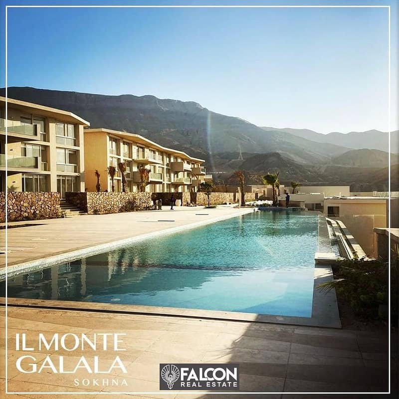 Own a 3-room chalet in the best Ain Sokhna projects and pay in installments over 8 years with the lowest down payment in Monte Galala from Tatweer Mis 1