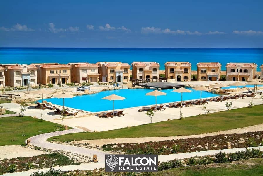 شاليه 3 غرف للبيع في قريه تلال العين السخنه في اميز مرحله Telal Shores ElSokhna Sea view and Lagoon view 3