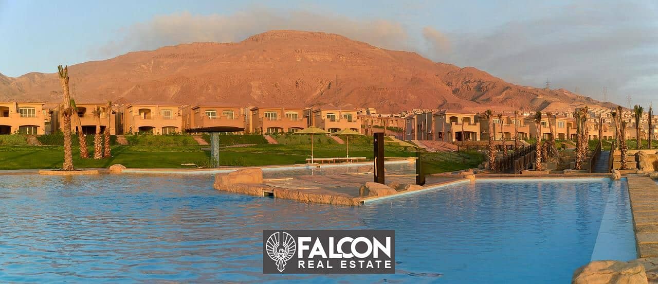 3 bedroom chalet for sale in Telal Shores El Sokhna Village in the most distinguished phase Telal Shores ElSokhna Sea view and Lagoon view 6