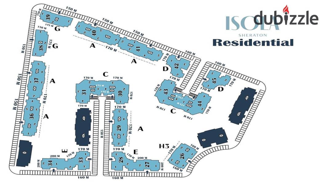 Move in and live in Sheraton with no down payment and installments up to 10 years in Isola Sheraton Compound. 13