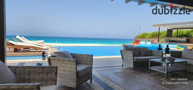 standalone villa for sale at marassi north coast | very prime location | 1st row beach  | finished & furnished | ready to move