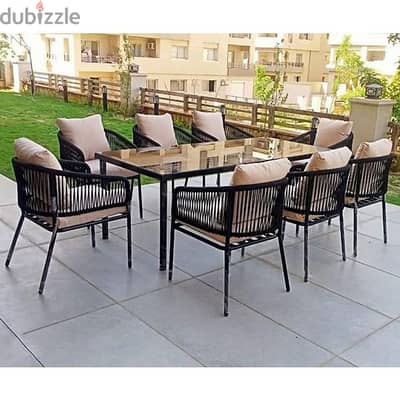 Dobar outdoor dining table + 8 chairs