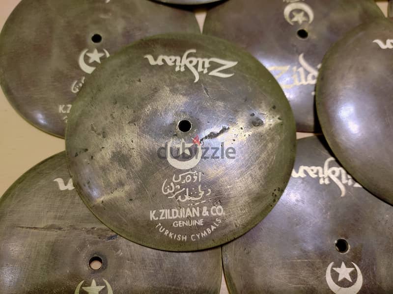 Zildjian percussio drums cymbal size 9cm سمبال زيلدجان درامز نحاس 3