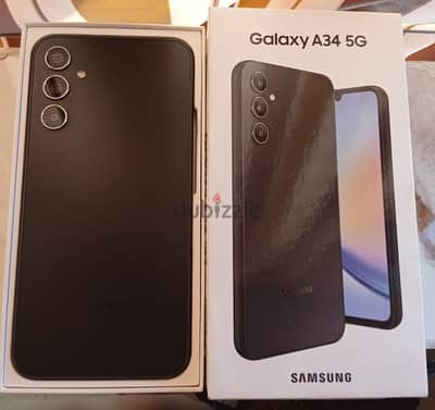 samsung a34 8/256 ضمان محلي