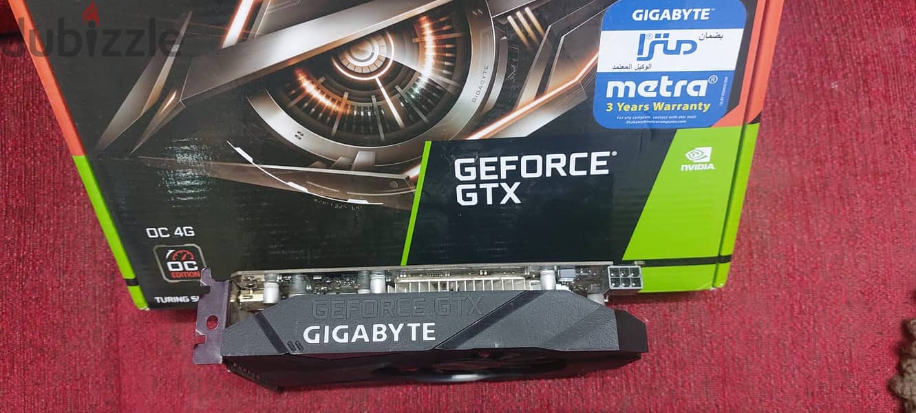 (2VGA) Gigabyte GeForce GTX 1650 D6 OC 4G Graphics Car + GTX750 1G 6