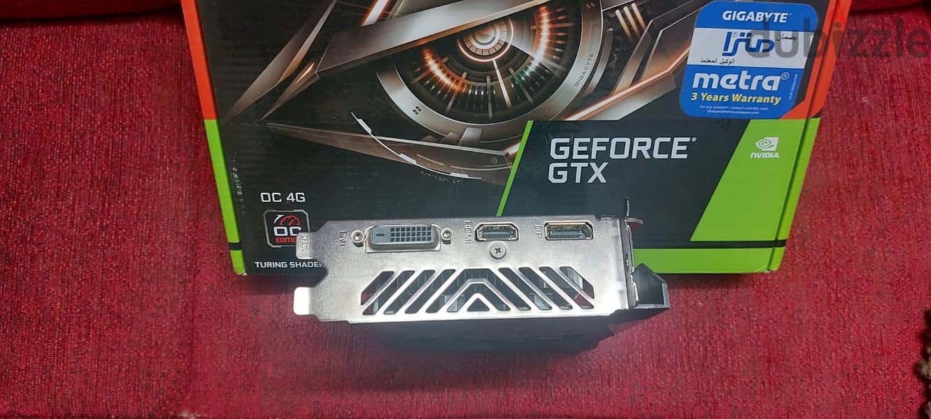 (2VGA) Gigabyte GeForce GTX 1650 D6 OC 4G Graphics Car + GTX750 1G 7