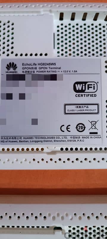 Huawei HG8245W5   ٢ راوتر ) فايبر وارد الخليج) 2