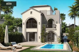 villa Standalone villa for sale in Sarai, New Cairo, with the largest area and the lowest price. 0