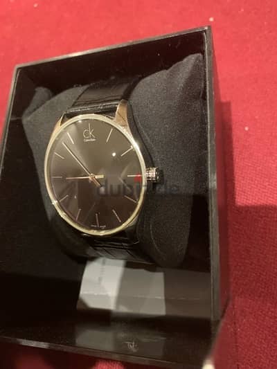 Men's Black Calvin Klein Classic watch - ساعة كيلفن كلاين اصلية