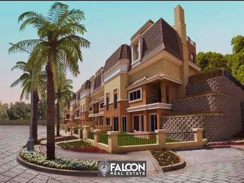 With a 42% discount for cash, own a townhouse with an internal elevator in Sarai Compound, New Cairo 0