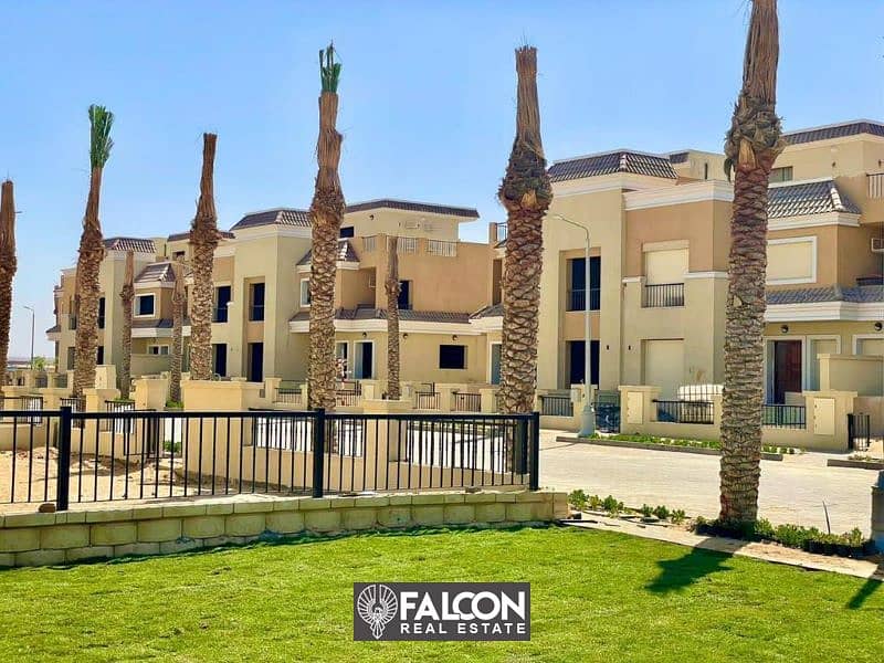 With a 42% discount for cash, own a townhouse with an internal elevator in Sarai Compound, New Cairo 2