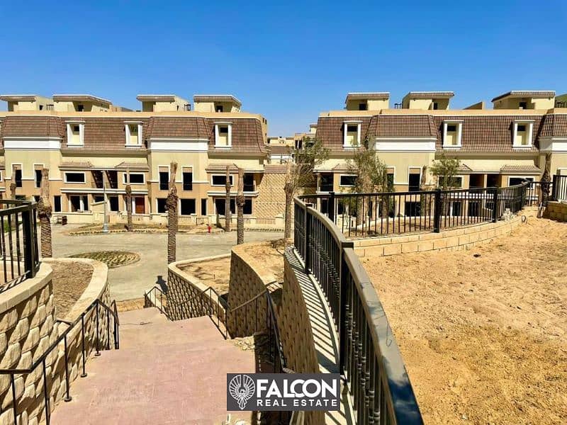 With a 42% discount for cash, own a townhouse with an internal elevator in Sarai Compound, New Cairo 3