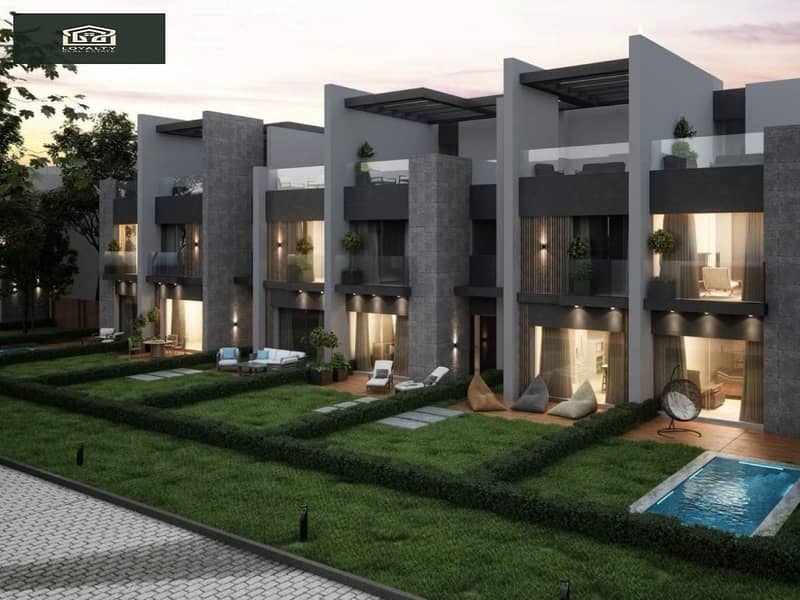 Townhouse with installments, 3 bedrooms, in Rare Compound, Mostakbal City. 0