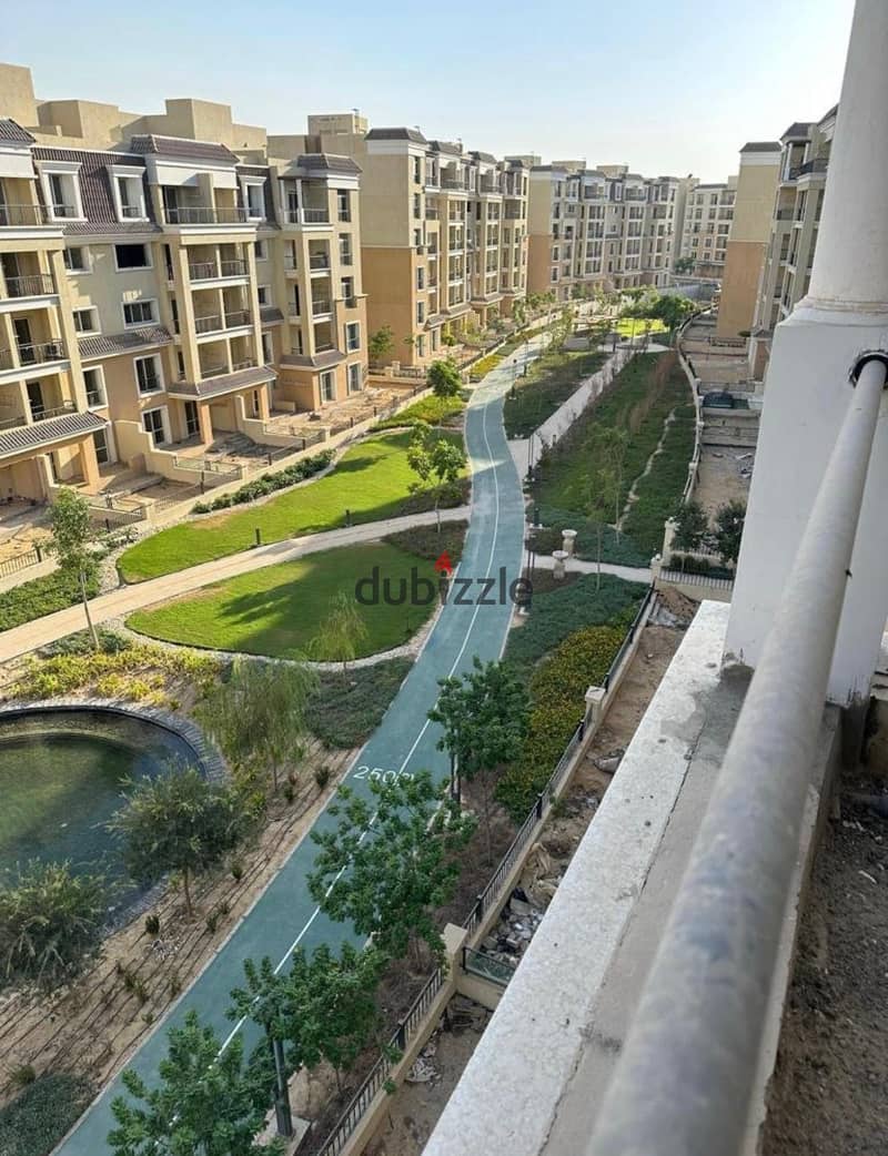 For sale studio 69m Double view With private garden 106m in Sarai in installments 7