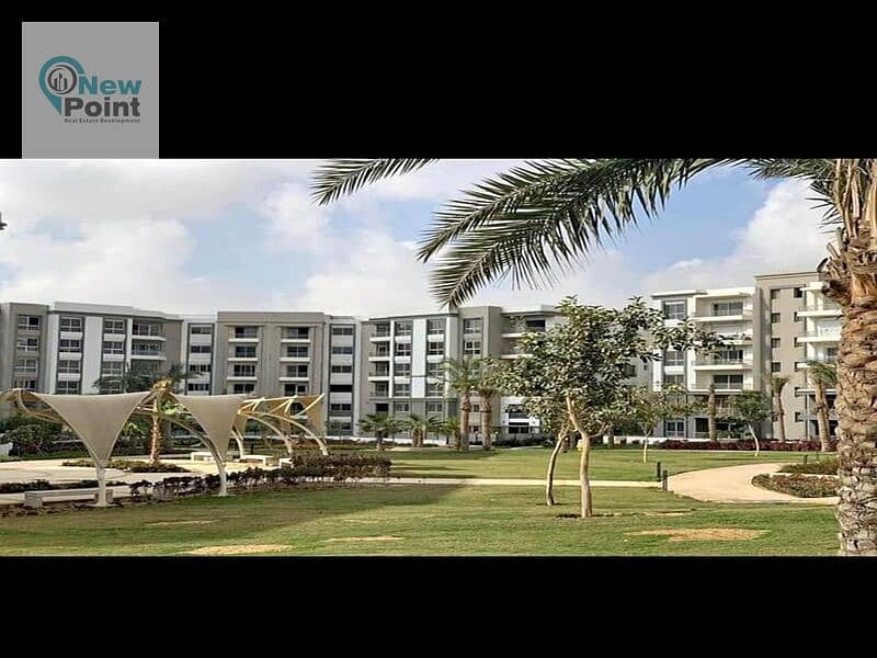 With a 5% down payment, an apartment in a garden near the American University of Hyde Park New Cairo Compound 4