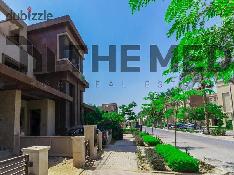 Townhouse for sale at the lowest price in the market, in New Giza, Westridge phase, ready to move, semi-finished, next to Palm Hills, Golf Extension 1