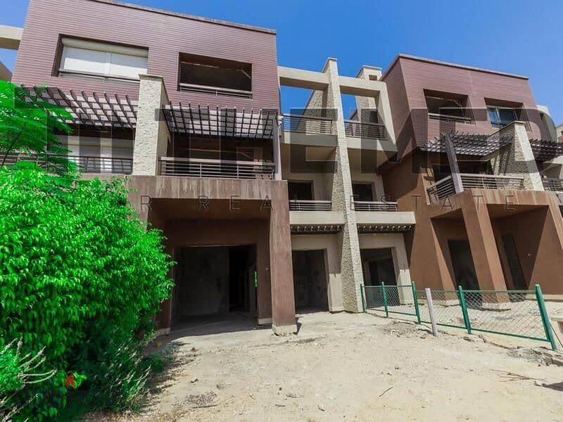 Townhouse for sale at the lowest price in the market, in New Giza, Westridge phase, ready to move, semi-finished, next to Palm Hills, Golf Extension 2