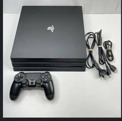 ps4 pro 1tb with box and 1 controller and 2  games 0