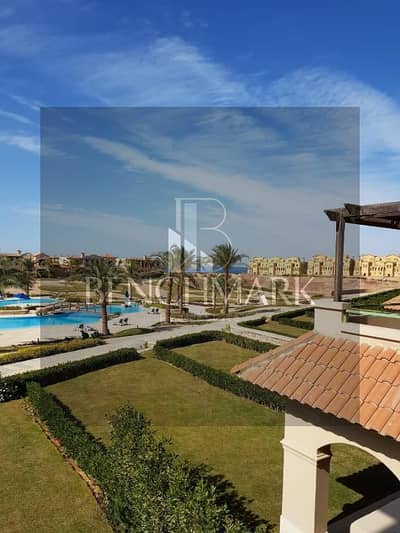 Chalet 150 m for sale delivery now in La Vista 6 Village Ain Sokhna full sea view, cash or installments, wall within wall with porto, next to Topaz