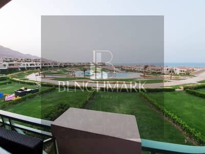 Chalet 155 m for sale delivery now in La Vista 6 Village Ain Sokhna full sea view, cash or installments, wall within wall with porto, next to Topaz