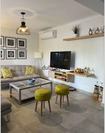 fully furnished Two bedrooms Ground Chalet with nanny room very luxurious finishing for sale in Bianchi north coast kilo 134
