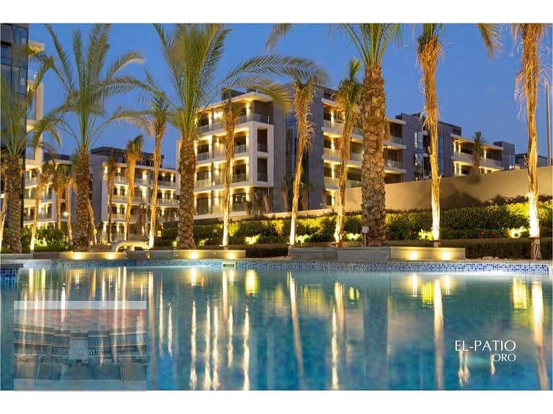 Apartment 164 meter Prime location view landscape and pool in Ptio Oro New Cairo . 0