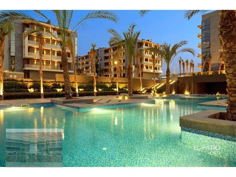 Apartment 164 meter Prime location view landscape and pool in Ptio Oro New Cairo . 6