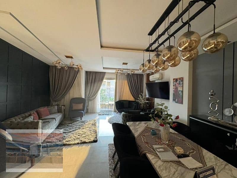 Fully finished Apartment With appliances in Village Gardens Katameya New Cairo, BUA 185m,3 Bedrooms 8