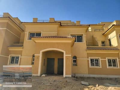 Semi-finished Townhouse Middle with roof in Stone Park Zone B, Delivered, Bua 280 sqm,4 bedrooms